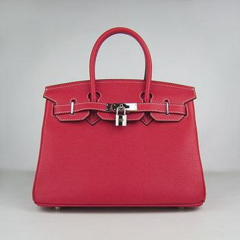 HBK30DRS019 Birkin 30CM Rosso Scuro (argento)